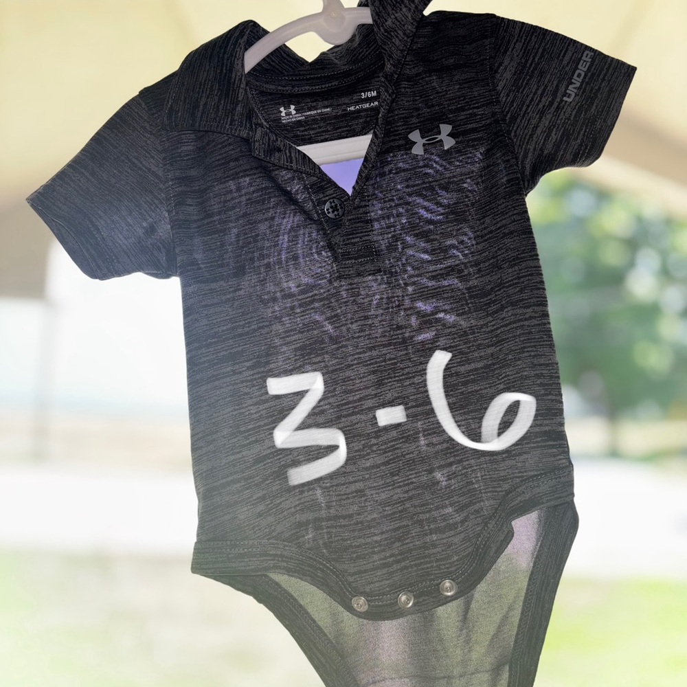 Under Armour Charcoal Baby Bodysuit
